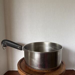2 Qt Copper Bottom Revere Ware Sauce Pan Vintage